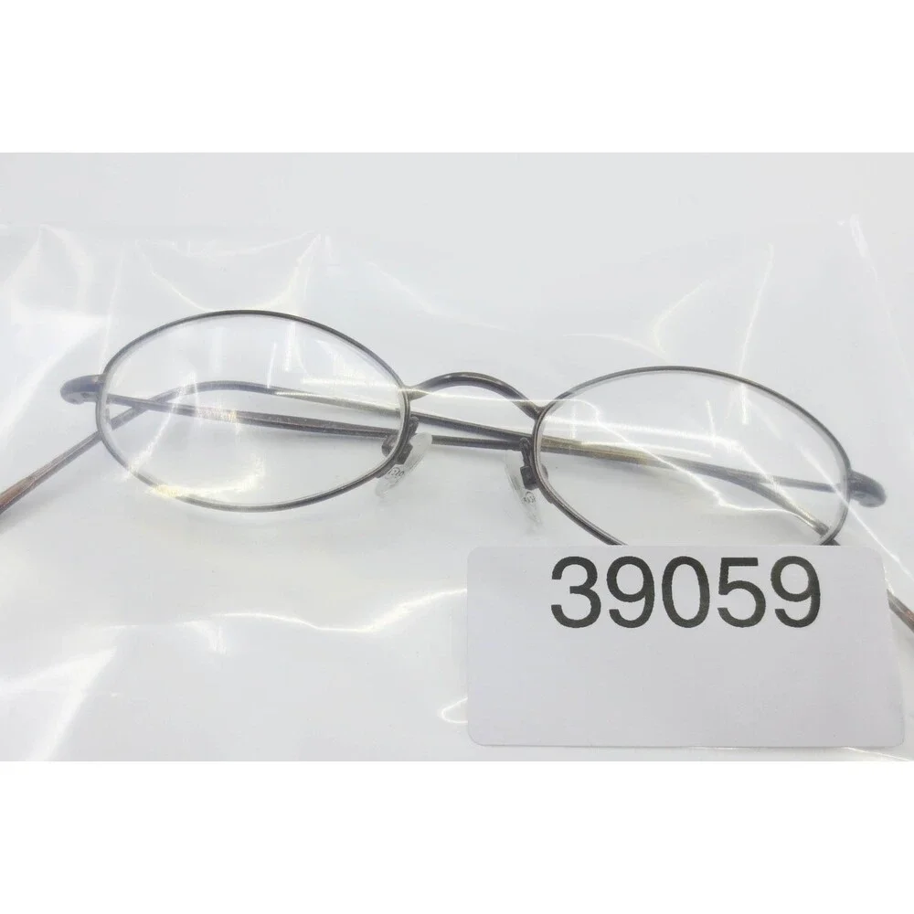 Oscar OS10345 Eyeglasses Oval Brown Bronze Metal Frame 45-18-145 39059